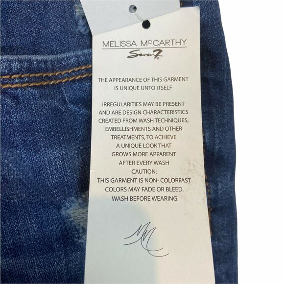 Melissa Mccarthy Seven 7 Skinny Jeans size 20 W Women's Blue Pencil Stretch - Picture 10 of 12